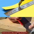 thumbnail image 7 of Uxcell 2pack Stainless Steel Ruler, 8" Metal Rulers 1" Wide Inch and Metric Graduation, 7 of 7