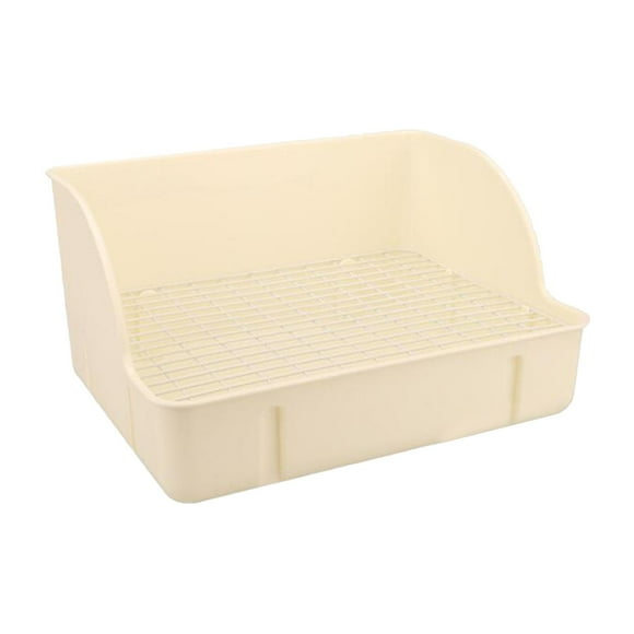 Caja de arena para conejos, orinal, caja de inodoro de esquina para hámster, bandeja para animales de , inodoro