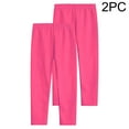 thumbnail image 6 of Lmnyox Girls 2 Pack Leggings Kids Lightweight Solid Full Length Tights Pants Stretchy Comfy Yoga Leggings, 6 of 9