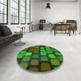 thumbnail image 4 of Ahgly Company Machine Washable Indoor Rectangle Transitional Dark Forest Green Area Rugs, 4' x 6', 4 of 7