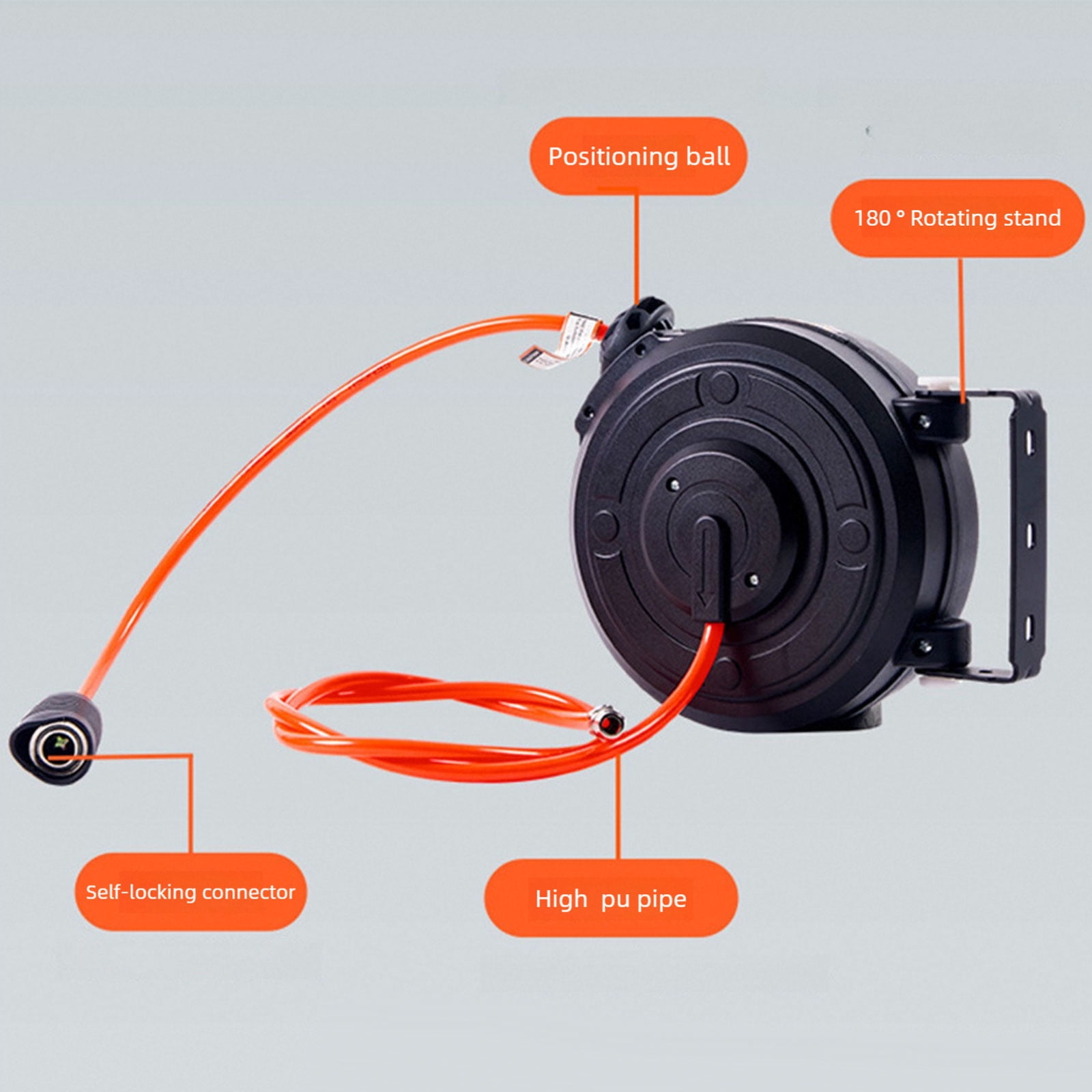 Miniature Practical Air Hose Reel Pneumatic Tool Compacts for Automotive Tools with Automatic Retractable Efficiency