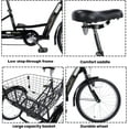 thumbnail image 5 of Meghna 20 inch Adult Tricycles Single Speed  Cruiser Bike Womens Trike 3 Wheels Large Basket, 5 of 5
