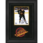 Elias Pettersson Vancouver Canucks Deluxe Framed Autographed 8" x 10" Black Alternate Jersey Skating Photograph - Fanatics Authentic Certified