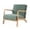 Green, variant on SUNICOL Stretch Armchair Slipcover with Zipper, Jacquard Spandex Wood Arm Chair Cover Protector, Elastic Removable Accent & Dining Chair Covers for Living Room, Home Decor, Black