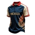 thumbnail image 3 of 2026 New Mexico Soccer Jersey Men, Mexican Jersey Soccer T-Shirt, Jersey De Mexico Polo Collar Short Sleeve Football Shirt, Athletic Training Uniform for Adult, 3 of 4