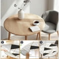 thumbnail image 3 of Housse de Table Ronde pour Tables Rondes 36 Pouces-70 Pouces, Nappe Ajustée avec Élastique pour Fête Intérieure Extérieure Vacances, 60 Pouces, Collage de Marbre, 3 of 7