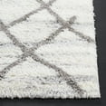 thumbnail image 3 of SAFAVIEH Tahoe Mike Modern Shag Area Rug, 6'7" x 8'7", White/Grey, 3 of 5