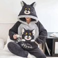 thumbnail image 1 of Conjunto de pijamas familiares de franela gruesa para mujer, ropa de dormir cálida Unisex, Tops, pantalones, ropa de casa para parejas, traje de pantalón, Invierno, 1 of 4