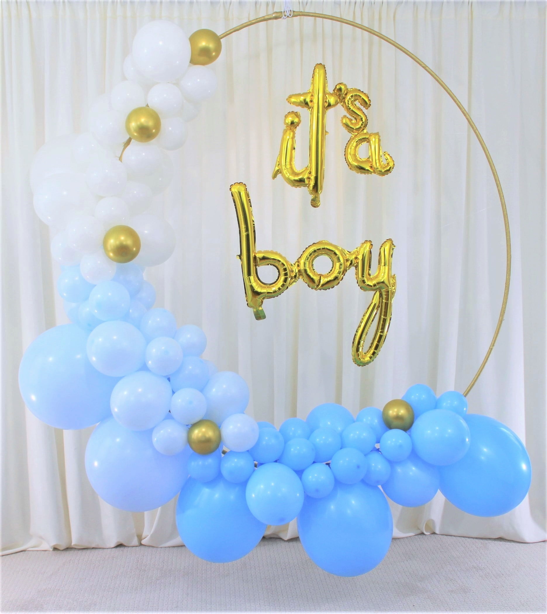 Fishing Baby Shower Decorations for Boy Blue Fishing Baby Shower  Decorations Balloon Garland Kit with Fishing Theme Baby Shower Backdrop  Fishing it's a Boy Baby Shower Party Decor Supplies 