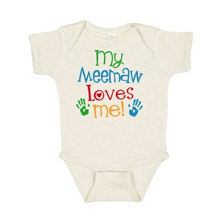 

Inktastic Me Meemaw Loves Me Cute Gift Baby Boy or Baby Girl Bodysuit