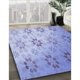 thumbnail image 2 of Ahgly Company Indoor Rectangle Patterned Blue Angel Blue Area Rugs, 2' x 5', 2 of 6