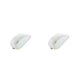 thumbnail image 4 of Inteprter Ratón inalámbrico ABS, 5 teclas, compatible con Bluetooth, ergonómico, óptico, alimentado por batería, reemplazo Universal, ratón Blanco 2Conjunto, 4 of 6