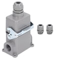 thumbnail image 1 of Conector eléctrico rectangular resistente IP65, impermeable, enchufe industrial, 16 A, 500 V, 1 of 14