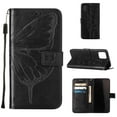 thumbnail image 5 of Dteck iPhone 13 Case, Butterfly Patterned Wallet Case, Magnetic Hand Strap Credit Card Holder Slots Synthetic Leather Kickstand Protective Cover For iPhone 13, Black, 5 of 11