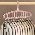 thumbnail image 4 of Multifunctional Clothes Hanger 11-Hole Space-Saving Organizer • Heavy-Duty Plastic • Horizontal & Vertical Hanging • Large Capacity Wardrobe Storage Solution for Home Bedroom Closet – 1 Pack, 4 of 4