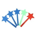 thumbnail image 3 of Colorful Plastic Star Glow Stick for Party Decoration and Concert Cheering 5pcs Assorted Color, 3 of 9