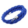thumbnail image 4 of Twisted Barrier Rope Queue Nylon for Posts Stands Exhibition Crowd 6.6ft Blue, 4 of 8
