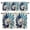 CornFlowerBlue,CadetBlue, variant on Navy Blue Teal Coastal Kitchen Curtains, Kitchen Curtains and Valances Set of 3, Abstract Art Nautical Ocean Conch Light Filtering Tailored Tier Curtain 24 Inch Length Drapes for Cafe Sink Bedroom