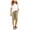 Khaki, variant on Girls Bermuda Shorts Elastic Waist Knee Length Drawstring Long Shorts Teen Kids Summer Casual Solid Size 11-12 (Green,11-12 Years)