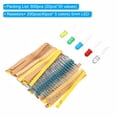 thumbnail image 3 of Uxcell 30 Values Metal Film Resistors Assortment Kit, 600Pcs 10 Ohm-1M Ohm 1% 1/4W  Resistor Kit with 200Pcs 5mm LED, 3 of 6
