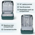 thumbnail image 3 of Hanke 16 Inch Underseat Carry On Luggage with Wheels Hard Shell Mini Small Suitcases Carry On Bag for Airline Approved TSA Luggage Lightweight Travel Suitcase(Blackish Green), 3 of 9