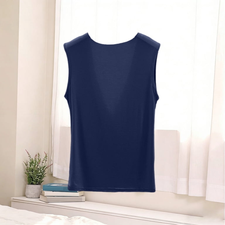 Zekutng Womens Tops Casual Solid Color V-Neck Summer Sleeveless