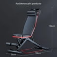 thumbnail image 2 of Banco para Ejercicio Multifuncional Ajustable y Plegable, Banco Multifuncional Gym Perfecto para Entrenamiento de Cuerpo Completo en Casa y Viajes con Capacidad, 2 of 9