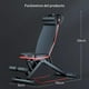 thumbnail image 2 of Banco para Ejercicio Multifuncional Ajustable y Plegable, Banco Multifuncional Gym Perfecto para Entrenamiento de Cuerpo Completo en Casa y Viajes con Capacidad, 2 of 9