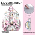 thumbnail image 5 of Fantasy Princess Pattern Backpack for School,Cute School Bag,Schoolbag with Adjustable Shoulder Straps & Padded Back,15.25"x11.5"x5.25", 5 of 5