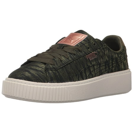 puma basket platform olive puma basket platform olive