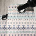 thumbnail image 4 of Ambesonne Geometric Grommet Curtain, Aztec Motifs Squares, 50" x 63", Mint Dark Blue Peach, 4 of 6