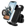 thumbnail image 4 of Motorcycle Cell Phone Holder - [Dual Shock Absorber] [Anti-Shake] Motorcycle Cell Phone Holder, Upgraded Bicycle Cell Phone Holder for iPhone 15/14/13 Pro Max and other 4.7-6.7 Inch Phones, Black, 4 of 4