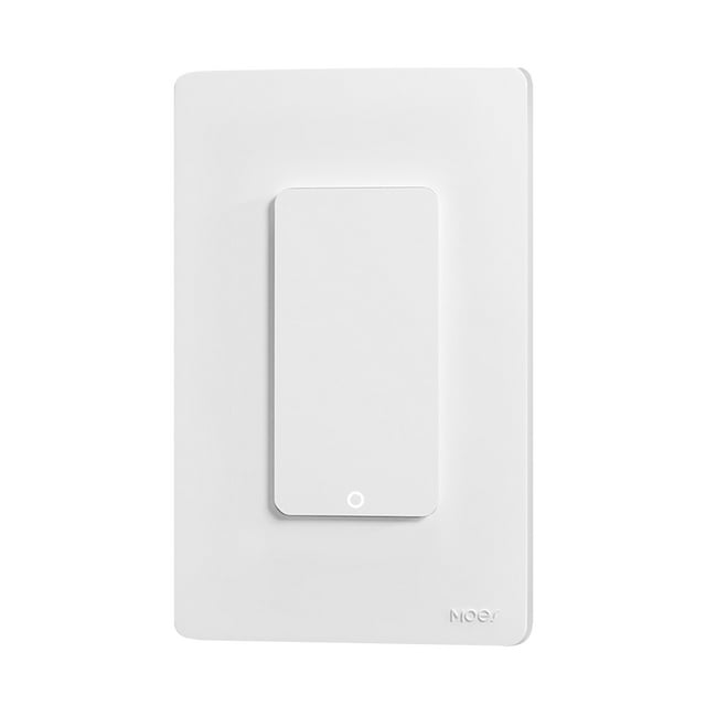Mistaha Smart Home Tuya WiFi Light Switch Touch Button Voice Control Backlight Timer Remote Control US Standard White 1 Gang