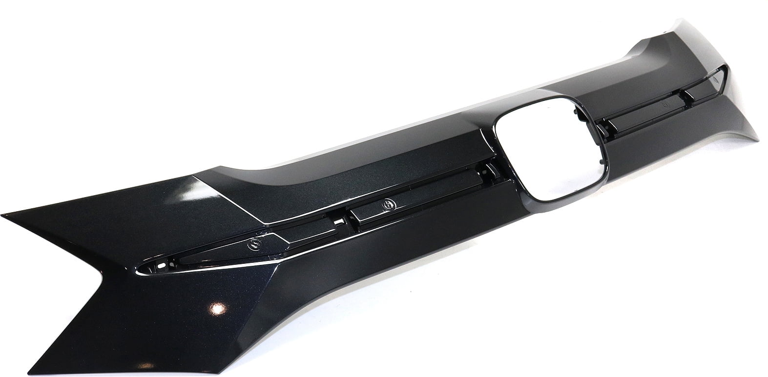 Grille Trim Compatible with 2016-2018 Honda HR-V Center Painted Black