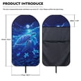 thumbnail image 6 of Garronmavis Ocean Turtle Waterproof Front Car Seat Towel Cover 1 PC Breathable Stretchable Stain Resistant Universal Fit Auto Seat Protector for Sedan SUV Truck Van Interior Protection, 6 of 8