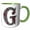 Green/White, variant on 3drose, Pretty Image of Ruby Jeweled Monogram Letter G, 11oz Two-tone Red Mug