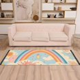 thumbnail image 2 of Yayeee Runner Rug for Bedroom 2'x6' Machine Washable Hallway Non Slip Mat, Pink Retro Sun, 2 of 8