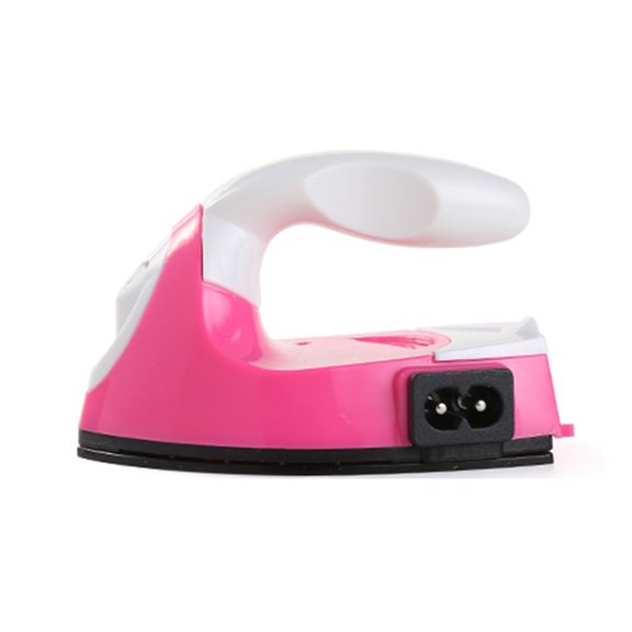 Farfi Iron Solid Color Compact ABS Travel Iron Sewing Supplies (Pink)