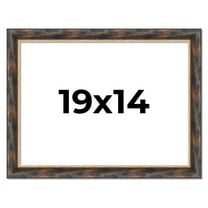 19x14 Frame Gold Real Wood Picture Frame Width 1.5 inches | Interior Frame Depth 0.5 inches |