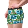 thumbnail image 2 of Uemuo Hawaii Palms Pattern Men's Boxer Briefs,Trunk Anti-Chafing,Comfortable, Durable, and Stylish Underwear-XX-Large, 2 of 9