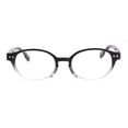 thumbnail image 2 of V.W.E. Oval Round Progressive Reading Glasses - Clear on Top - Mosaic Temple - AR Coating Z125 +1.25, 2 of 4