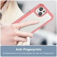 thumbnail image 5 of Allytech for iPhone 15 Plus Case, Clear Back Cover Hard Shell Rugged Hybrid Shockproof Cell Phone Case for Apple iPhone 15 Plus, Red, 5 of 8