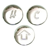 Danco Index Button For Price Pfister Chrome Plated,Polished Chrome Hot/Cold/Diverter Blister