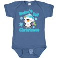 thumbnail image 3 of Inktastic Baby's 1st Christmas with Cute Penguin and Snowflakes Boys or Girls Baby Bodysuit, 3 of 5