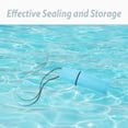 thumbnail image 3 of WASHWEPE 2pcs Cylindrical Dry Box Sealed Container Box For Kayaking Boating And Swimming Blue Color, 3 of 7
