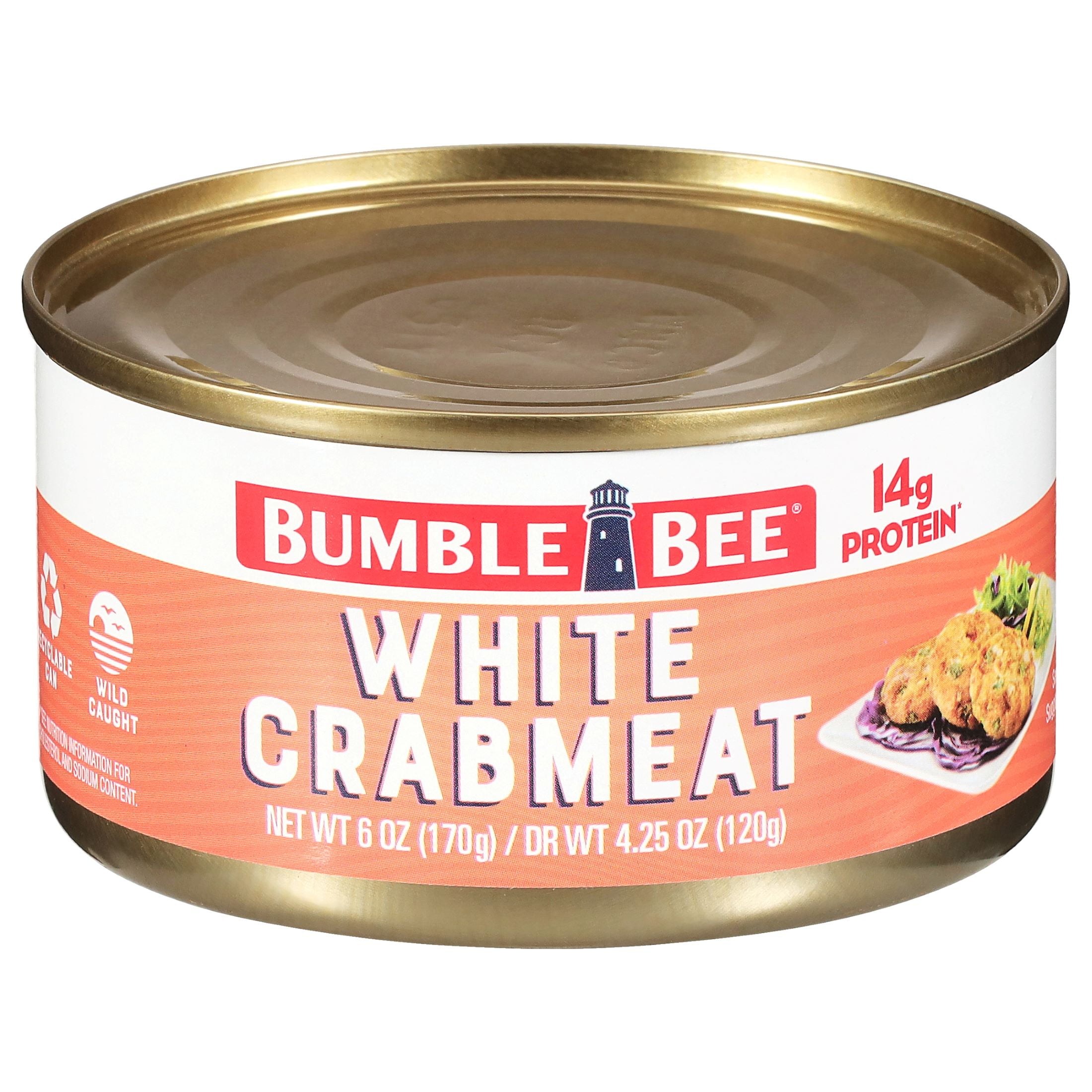 Bumble Bee Wild Caught White Crabmeat, 14g Protein Per Serving