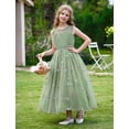 thumbnail image 4 of IDOPIP Flower Girl Dresses for Wedding Sleeveless Cutout Tulle Princess Pageant Birthday Party Gown 3-14Y, 4 of 8