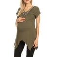 thumbnail image 2 of White Mark Women's Maternity Myla Embellished Tunic Top, 2 of 5