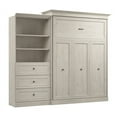 thumbnail image 4 of Bestar Versatile Engineered Wood Queen Murphy Bed and Organizer/Drawers in White, 4 of 12