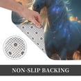 thumbnail image 6 of Rateoe Starry Light White Horse Pattern Flannel Door Mat Indoor Outdoor Entrance, Waterproof All-Weather Doormat,Fade Resistant, Low Profile Entryway Mat 16x24in, 6 of 7